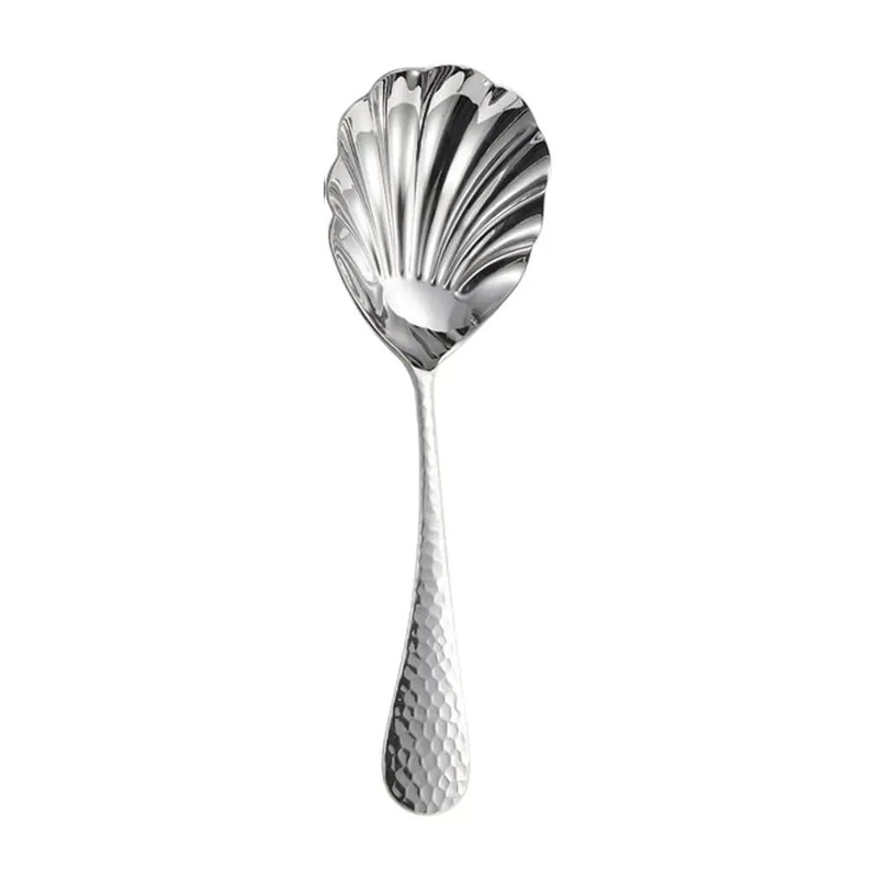 Stainless Steel Shell Shape Soup Spoon 10