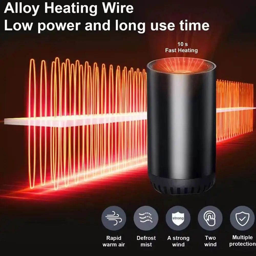 12V Car Heater Defogger Demister Fan 7