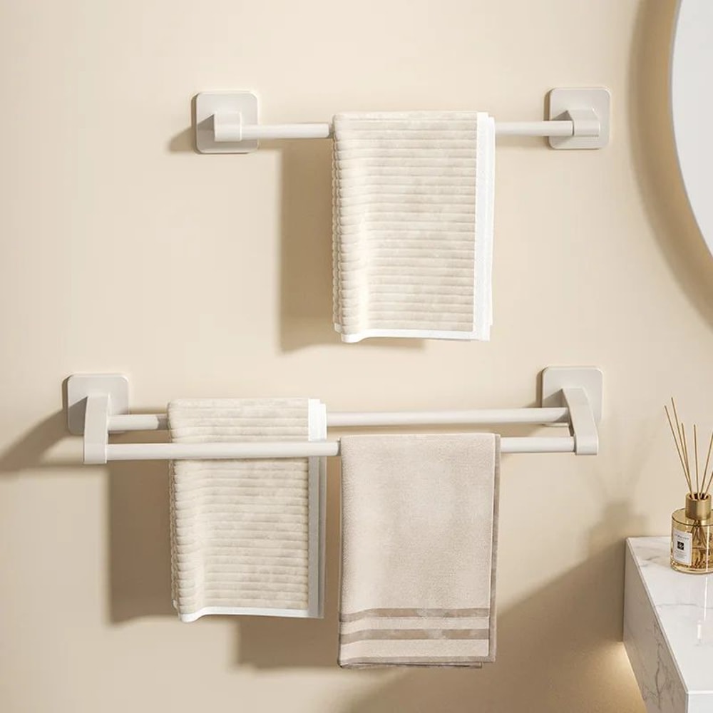 Wall Mounted No Drill Bathroom Towel Rack 5