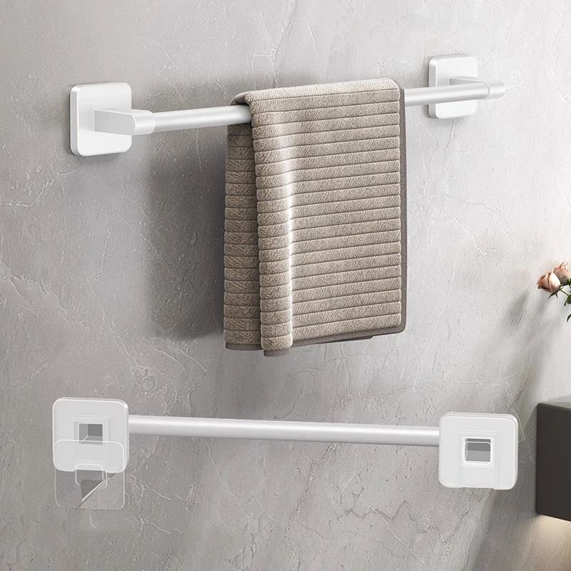 Wall Mounted No Drill Bathroom Towel Rack 4
