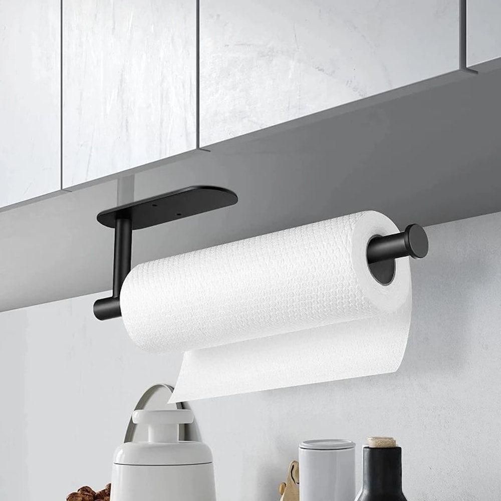 Stainless Steel Adhesive Toilet Paper Holder 1