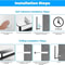 Stainless Steel Adhesive Toilet Paper Holder 3