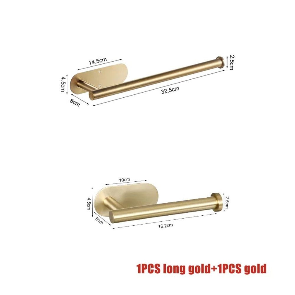 Stainless Steel Adhesive Toilet Paper Holder 19