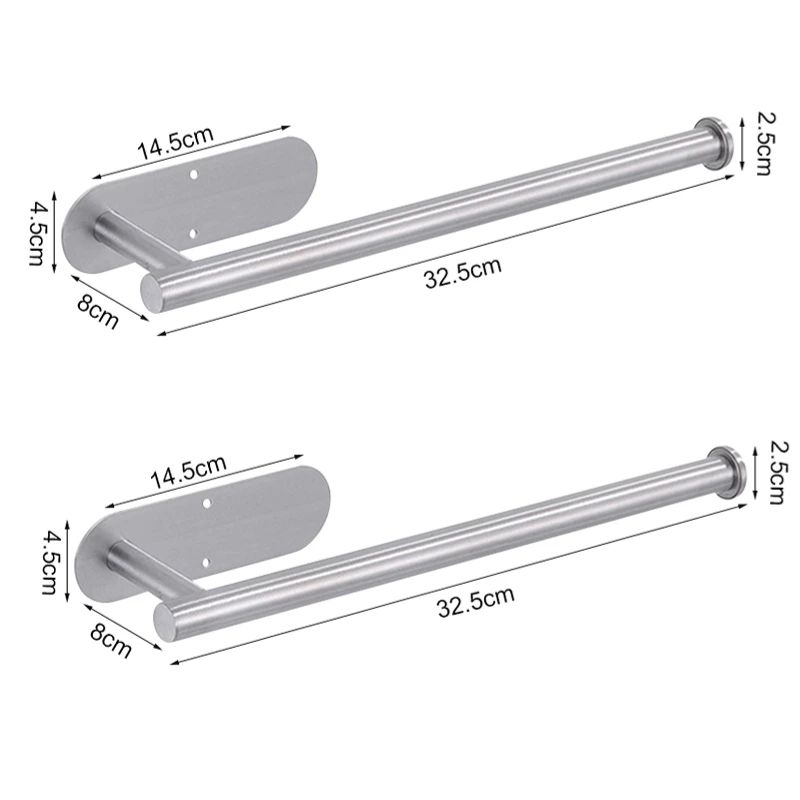 Stainless Steel Adhesive Toilet Paper Holder 13