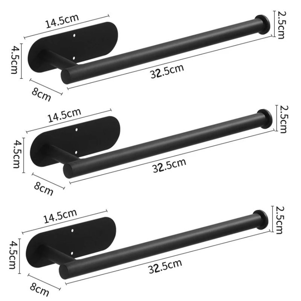 Stainless Steel Adhesive Toilet Paper Holder 14