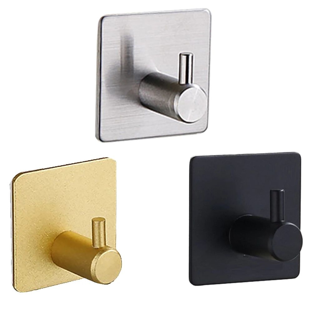 Space Aluminum Self Adhesive Towel Hooks 0
