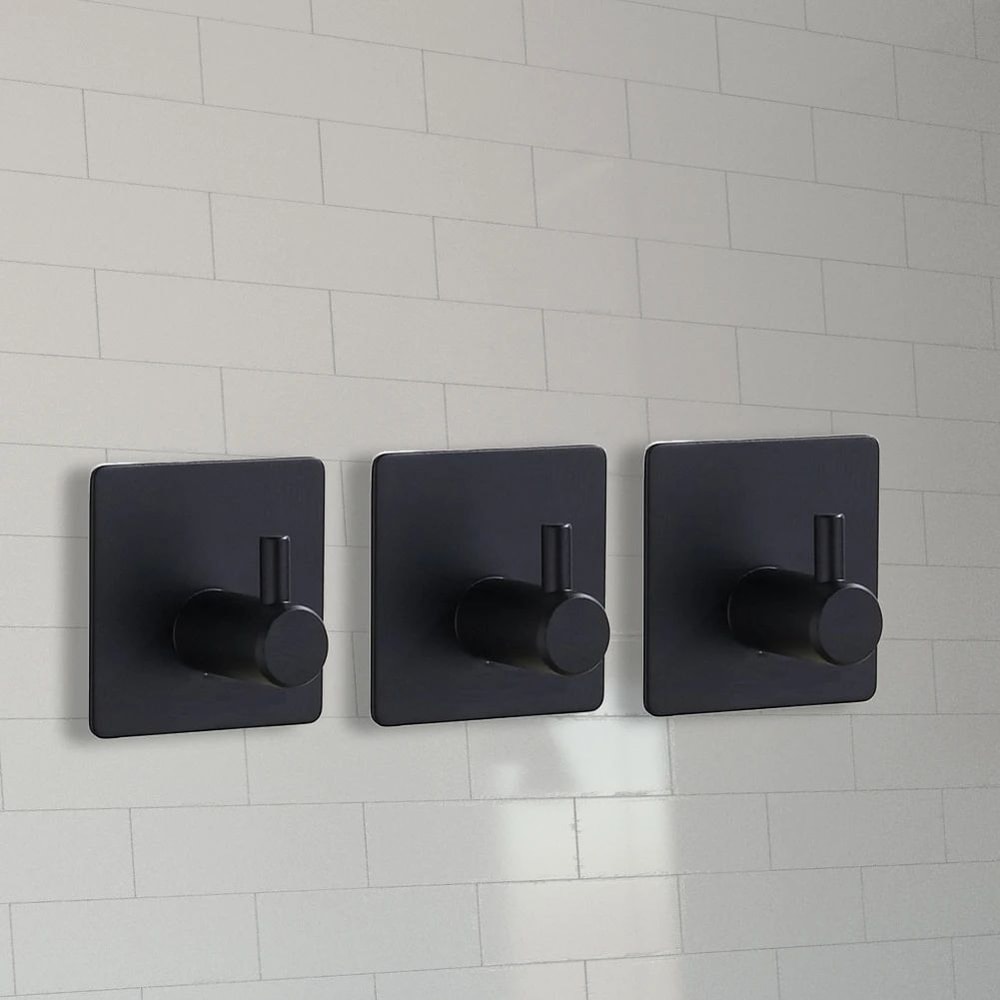 Space Aluminum Self Adhesive Towel Hooks 6