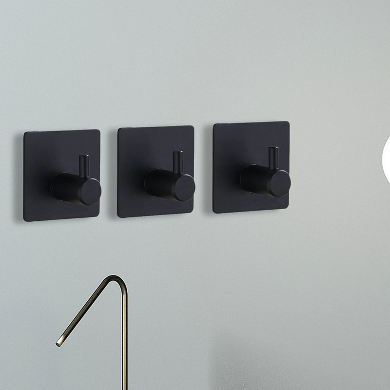 Space Aluminum Self Adhesive Towel Hooks 8