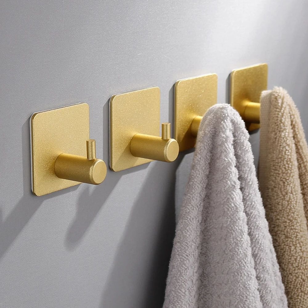 Space Aluminum Self Adhesive Towel Hooks 10