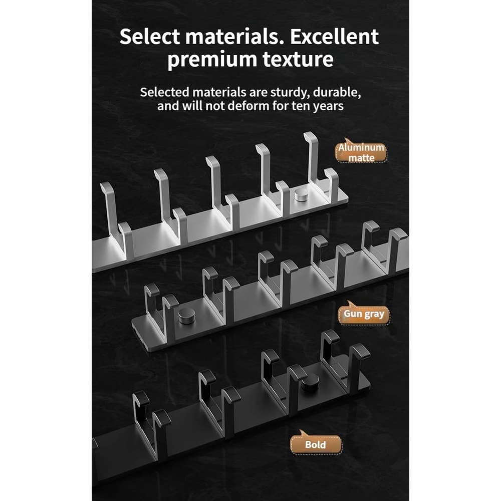 No Drill Folding Door Robe Hooks 3