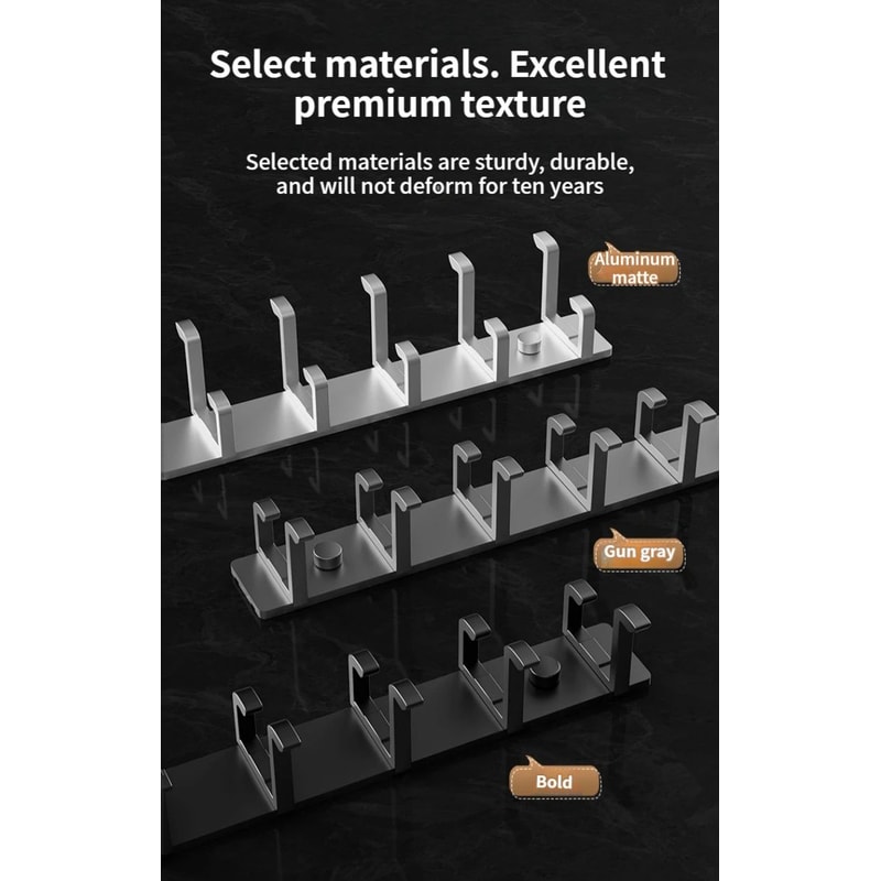 No Drill Folding Door Robe Hooks 3