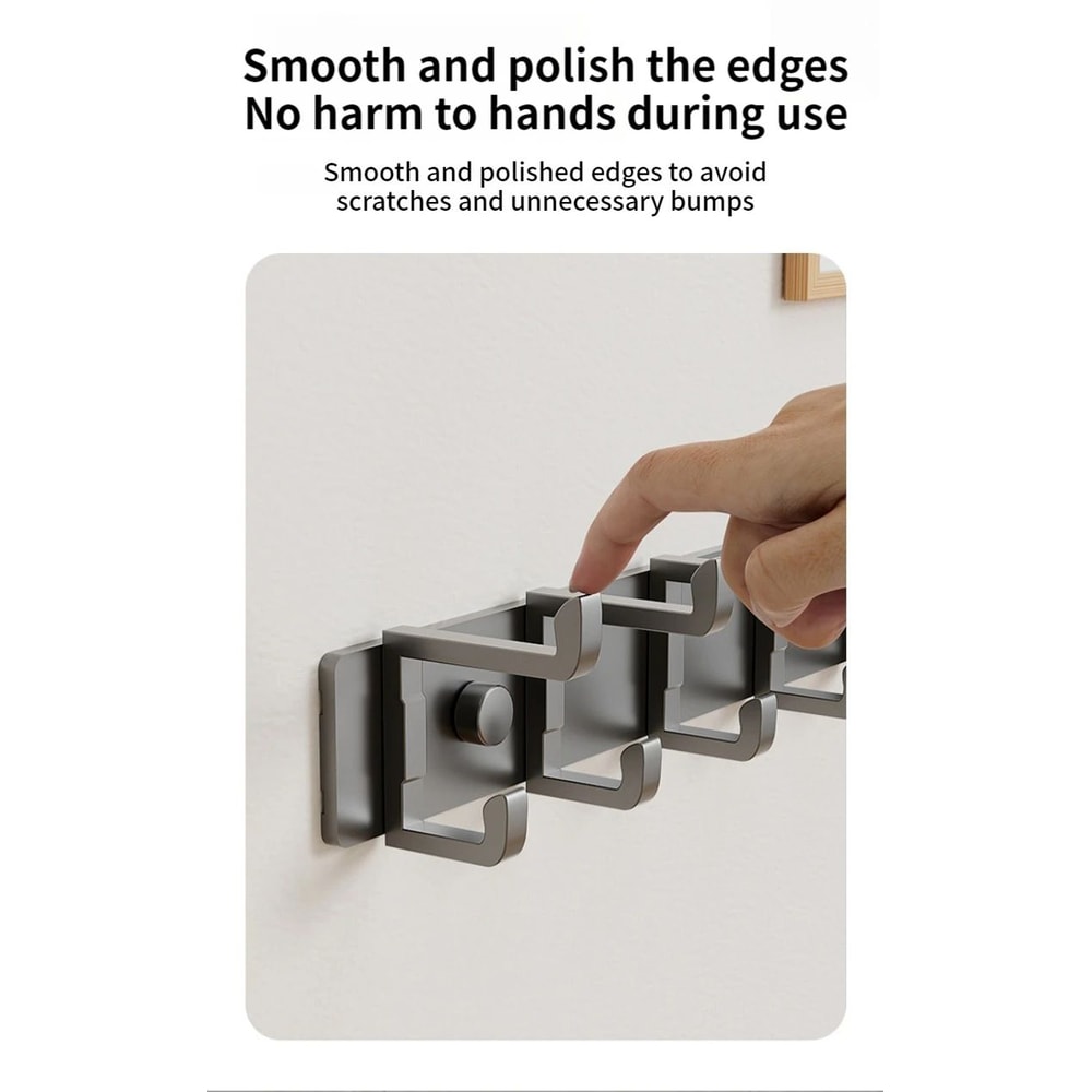 No Drill Folding Door Robe Hooks 4