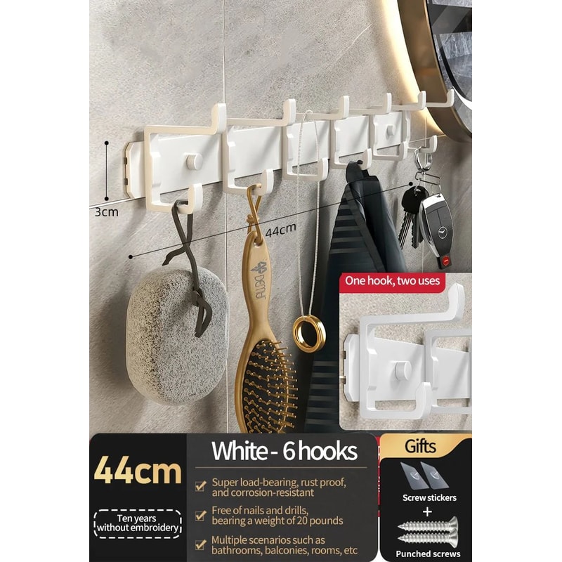 No Drill Folding Door Robe Hooks 11