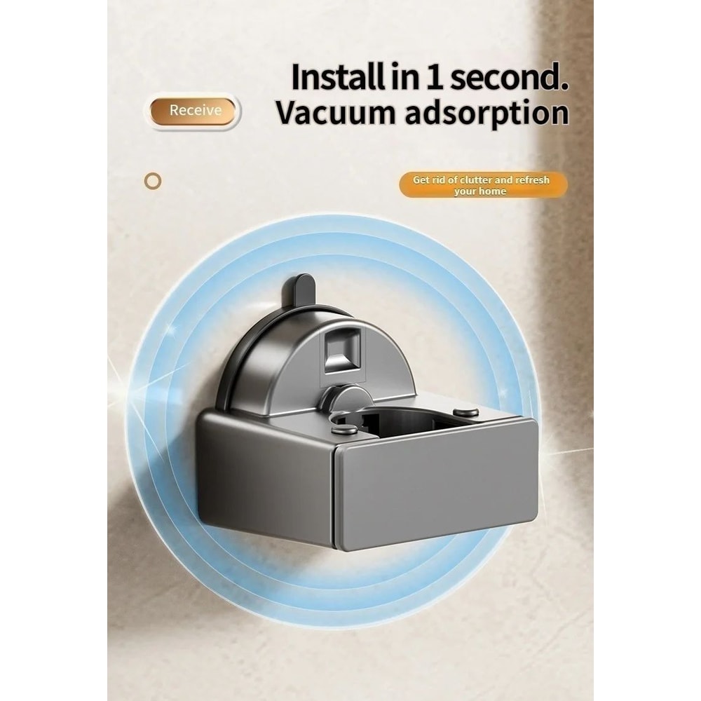 No Drill Suction Cup Mop And Broom Holder 8