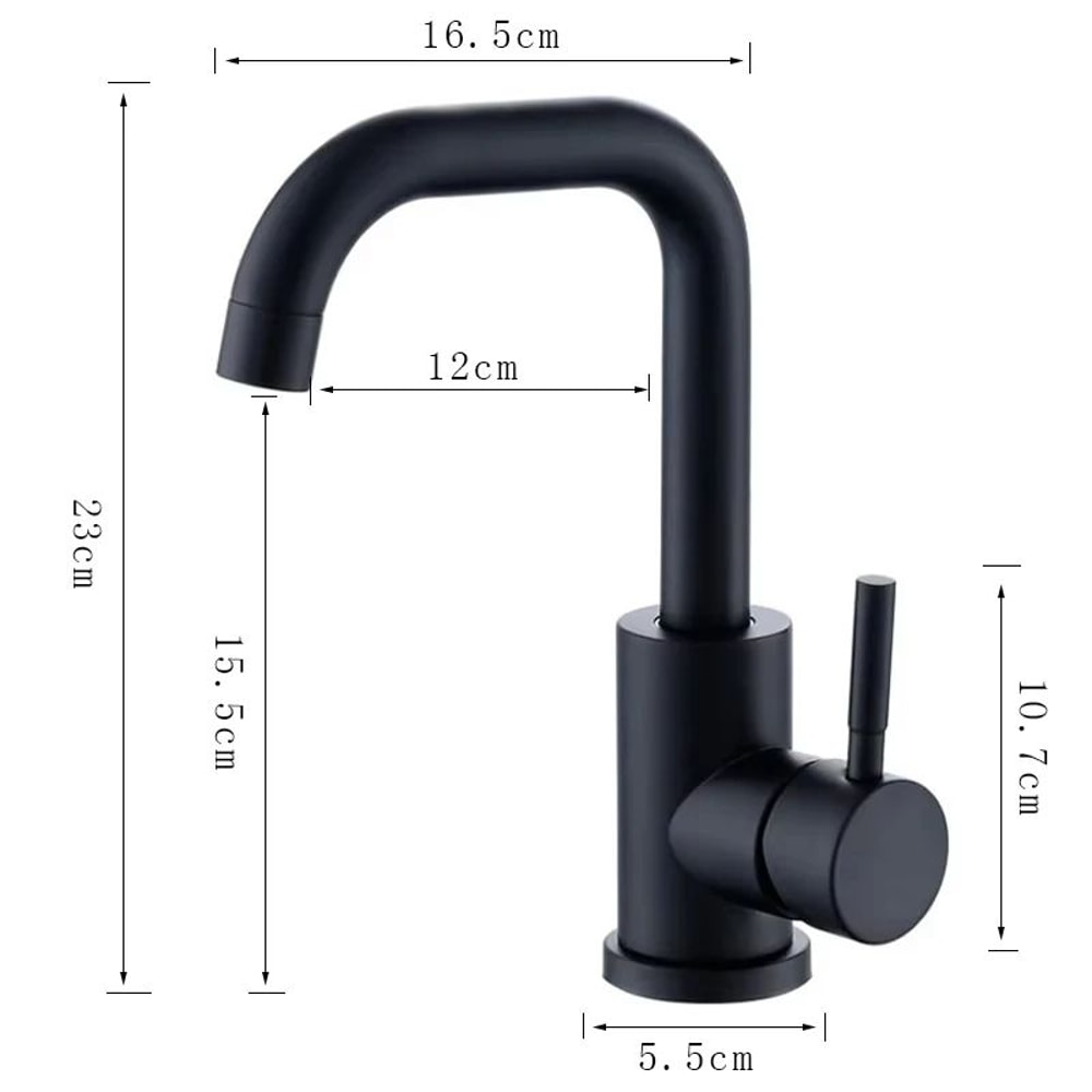 304 Stainless Steel Bathroom Sink Mixer Faucet 1