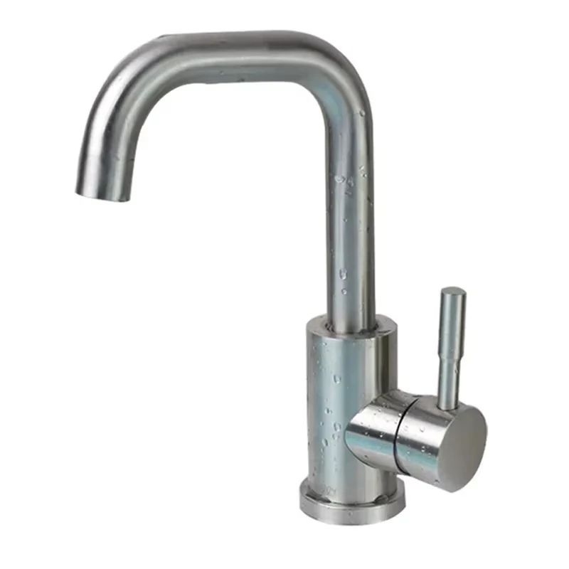 304 Stainless Steel Bathroom Sink Mixer Faucet 3