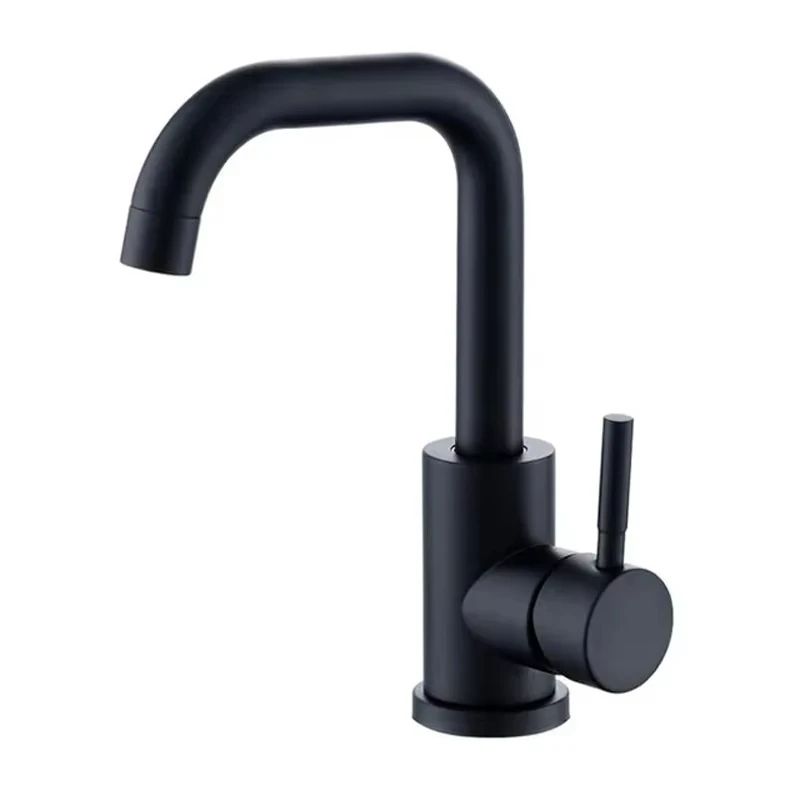 304 Stainless Steel Bathroom Sink Mixer Faucet 5