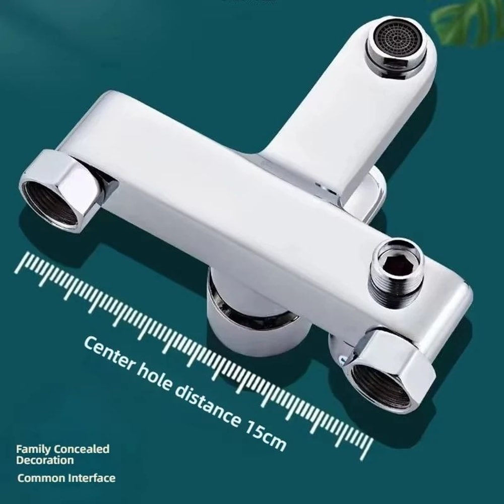 Gray Bathroom Shower Mixer Faucet Set 3