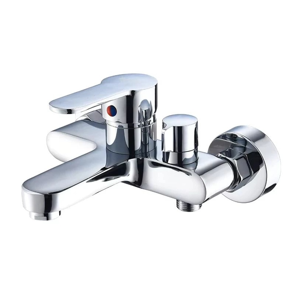 Gray Bathroom Shower Mixer Faucet Set 5