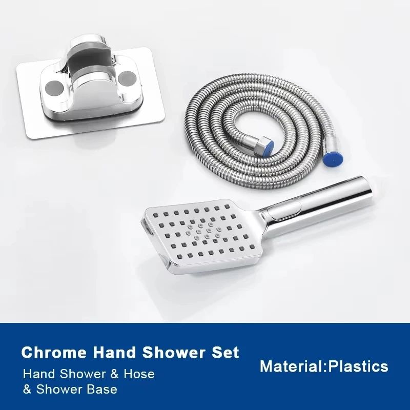 Gray Bathroom Shower Mixer Faucet Set 13