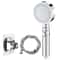 Gray Bathroom Shower Mixer Faucet Set 9