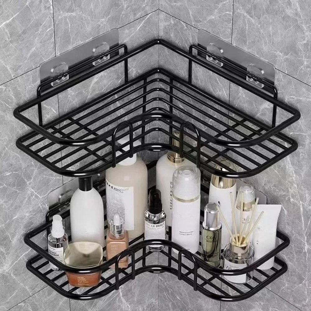 Stainless Steel Corner Shower Storage Rack 1