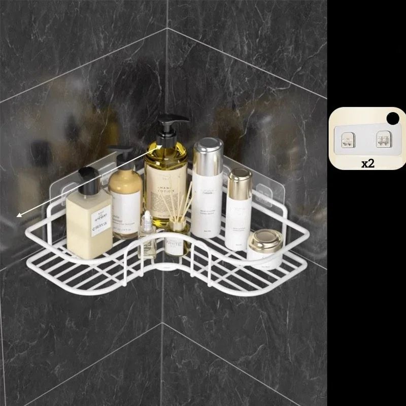 Stainless Steel Corner Shower Storage Rack 7