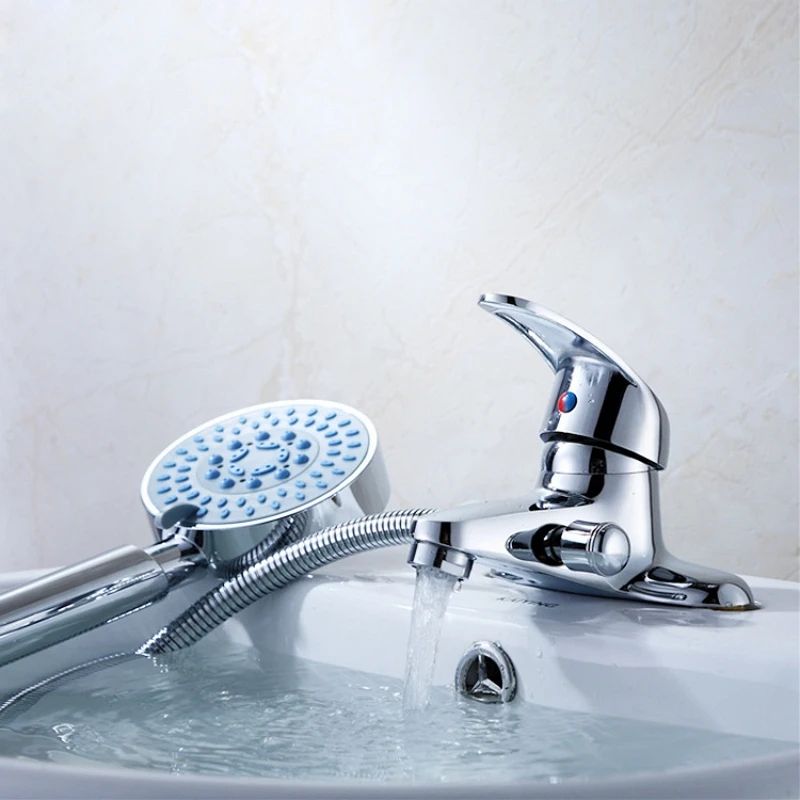 Double Hole Bathroom Basin Mixer Faucet 1