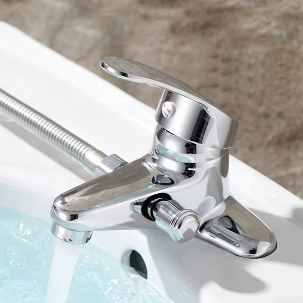Double Hole Bathroom Basin Mixer Faucet 2