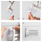 Aluminum Swing Arm Wall Mounted Towel Rack 5