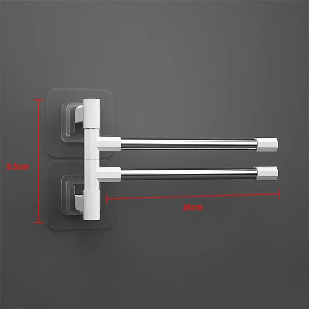 Aluminum Swing Arm Wall Mounted Towel Rack 7