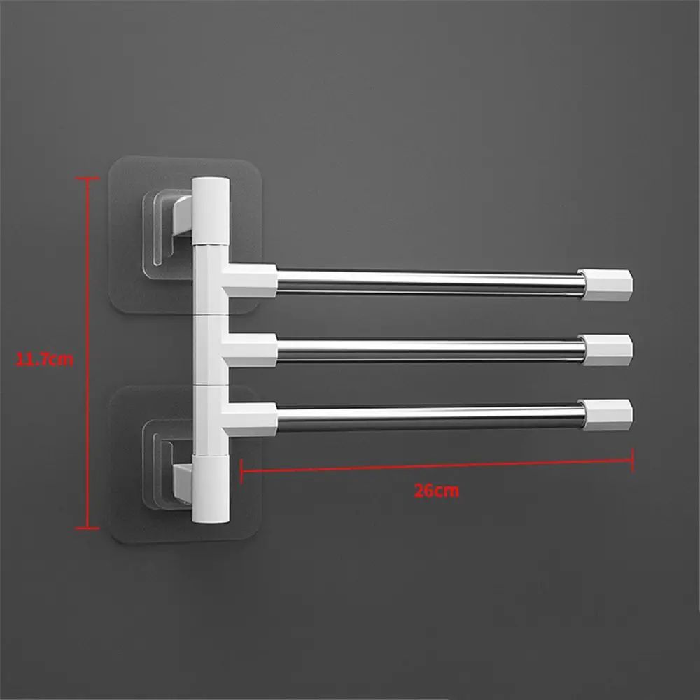 Aluminum Swing Arm Wall Mounted Towel Rack 8