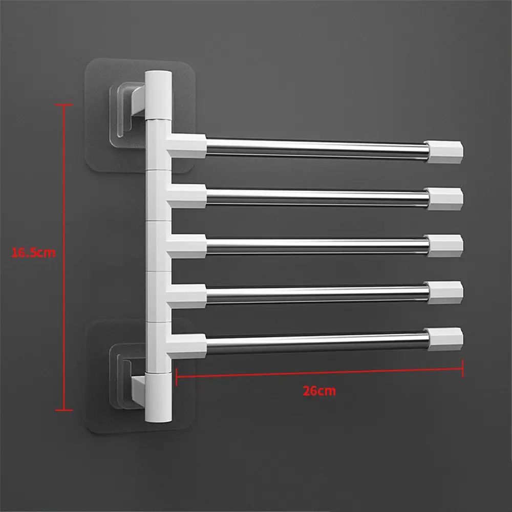 Aluminum Swing Arm Wall Mounted Towel Rack 10