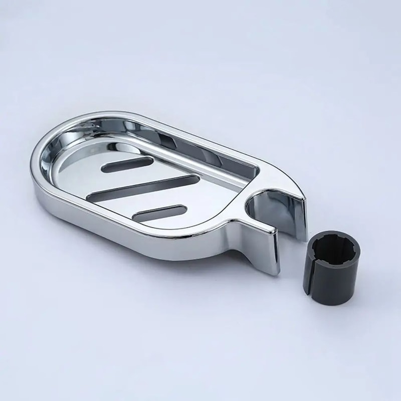 Adjustable Shower Rail Soap Dish Holder 12