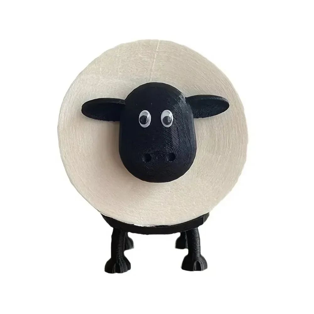 Resin Sheep Toilet Paper Holder Bathroom Decor 3