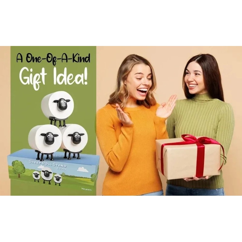 Resin Sheep Toilet Paper Holder Bathroom Decor 10