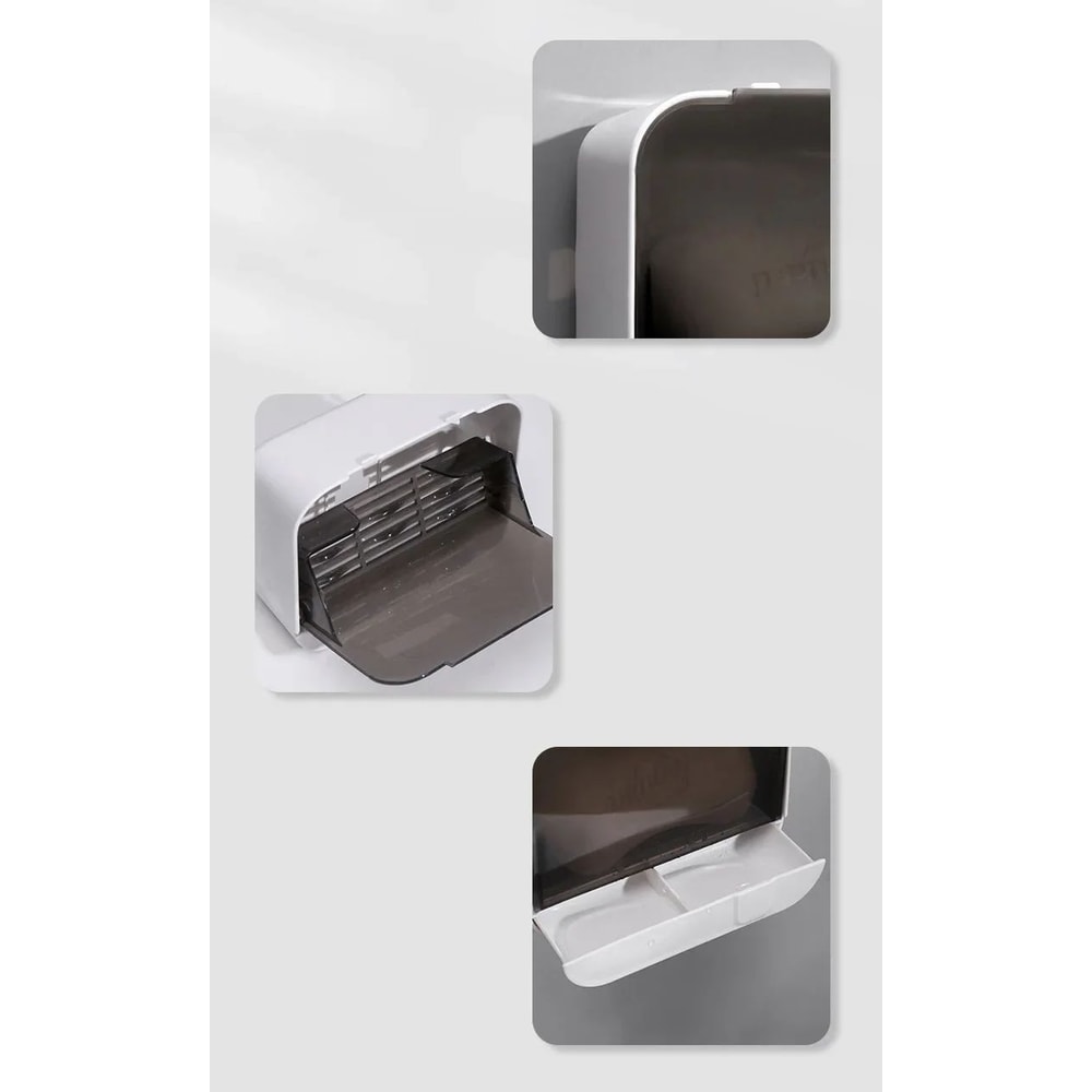 Wall Mounted Flip Lid Soap Holder 9
