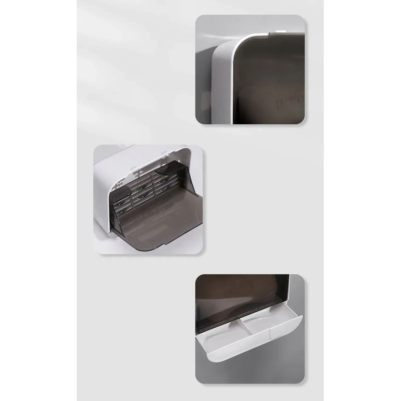 Wall Mounted Flip Lid Soap Holder 9