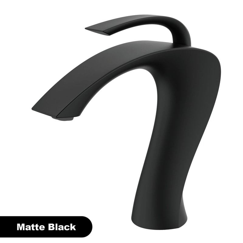 Luxury Gun Grey Bathroom Vanity Faucet 6