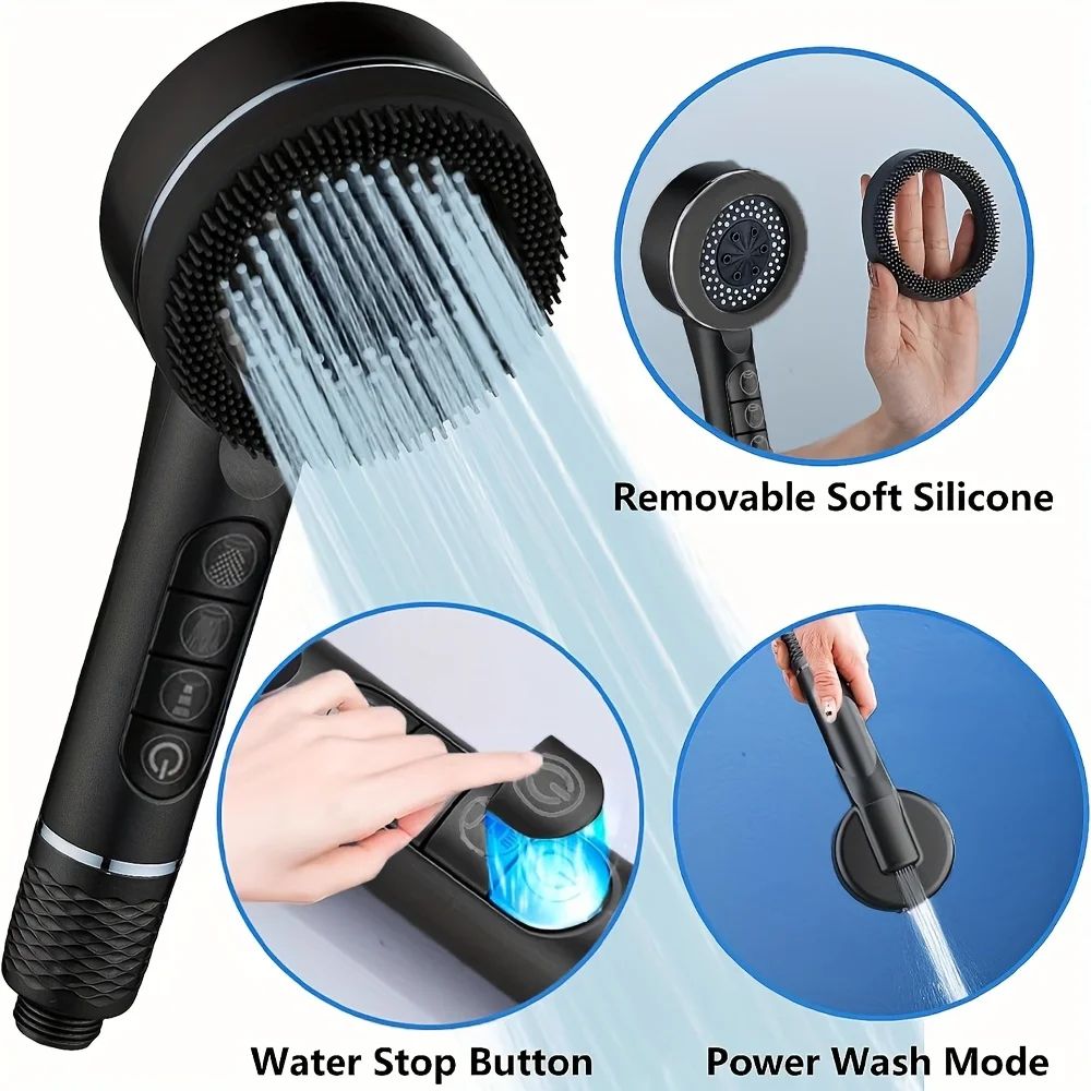 High Pressure Self Cleaning Shower Head 1