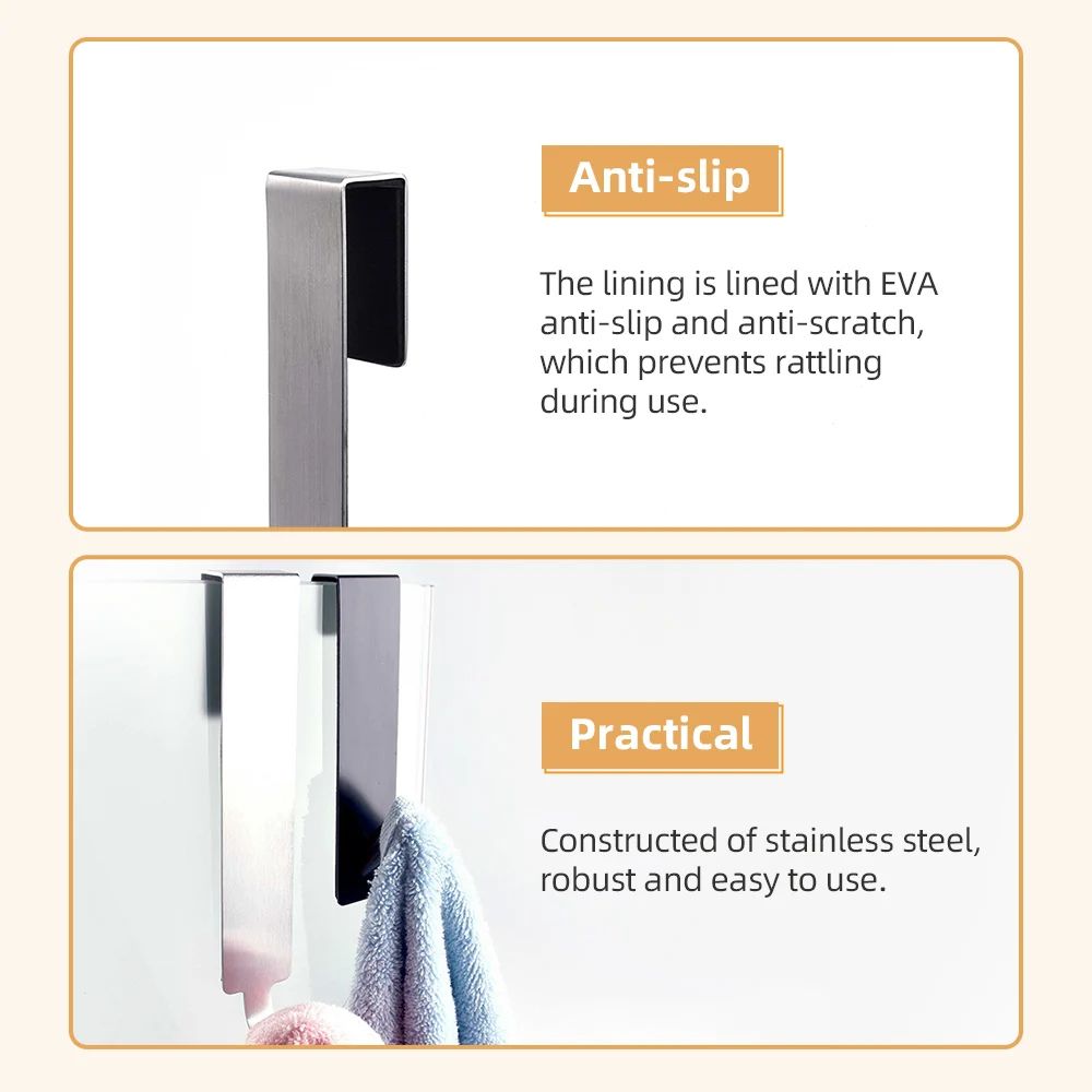 Stainless Steel Shower Door Hook 3