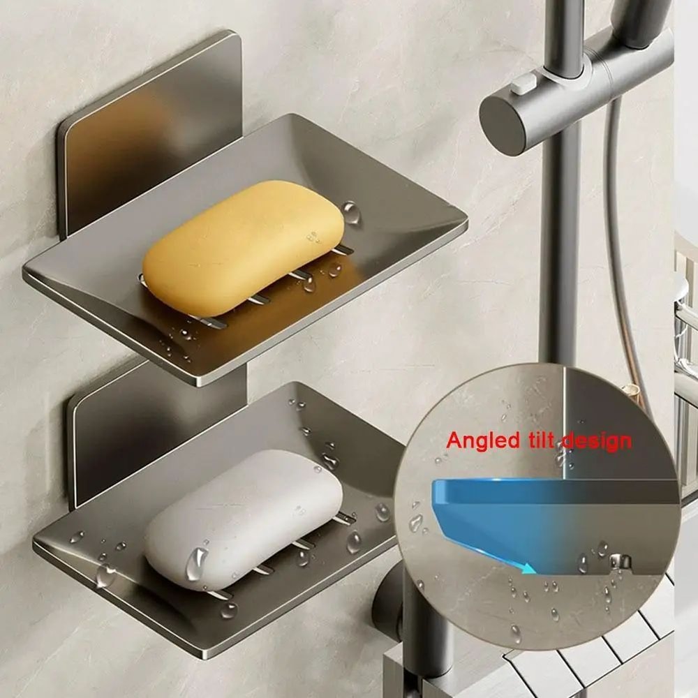 Aluminum Wall Mounted Soap Holder 0