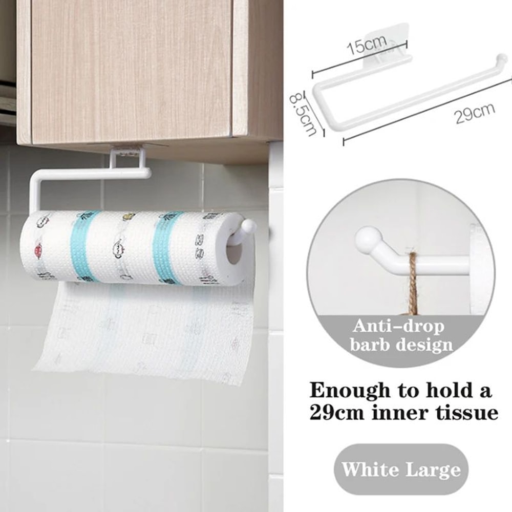 Under Cabinet Paper Towel Holder Tissue Hanger 14