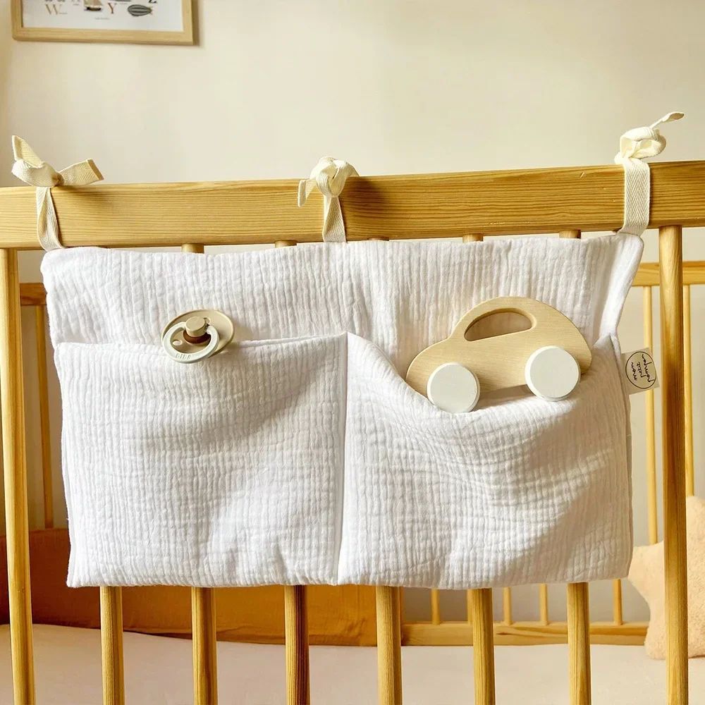 Cotton Baby Crib Storage Organizer 1