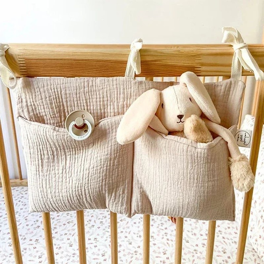 Cotton Baby Crib Storage Organizer 2