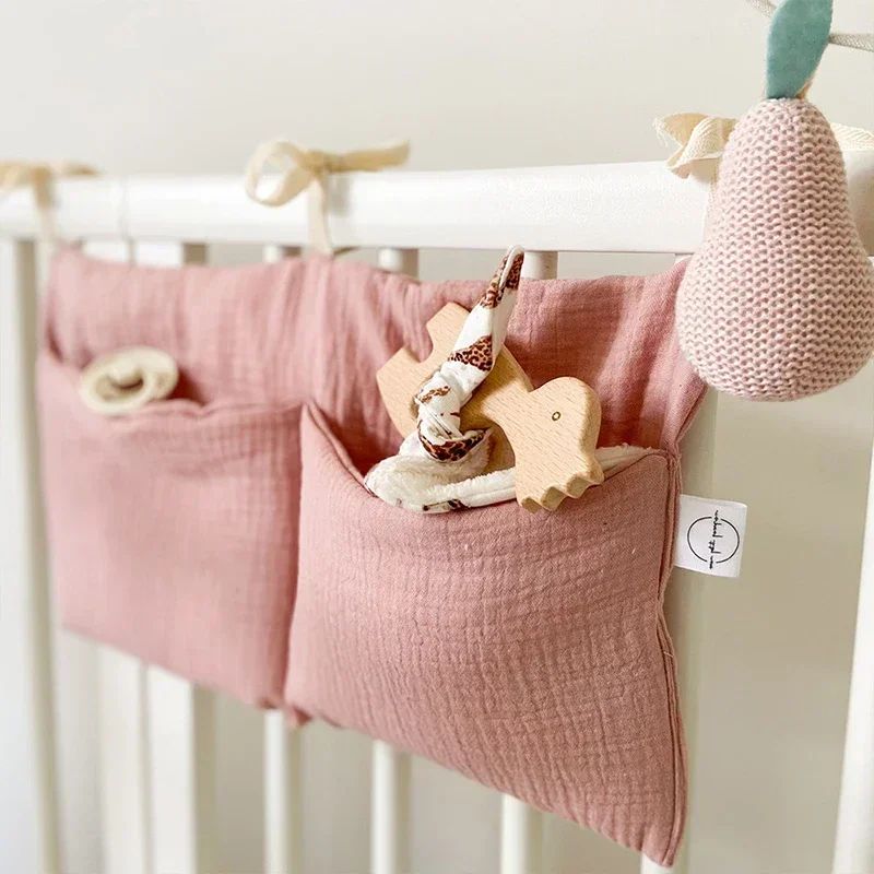 Cotton Baby Crib Storage Organizer 4