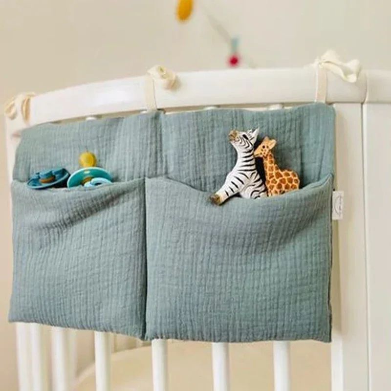 Cotton Baby Crib Storage Organizer 7