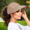 Wide Brim Ponytail Sun Hat 8