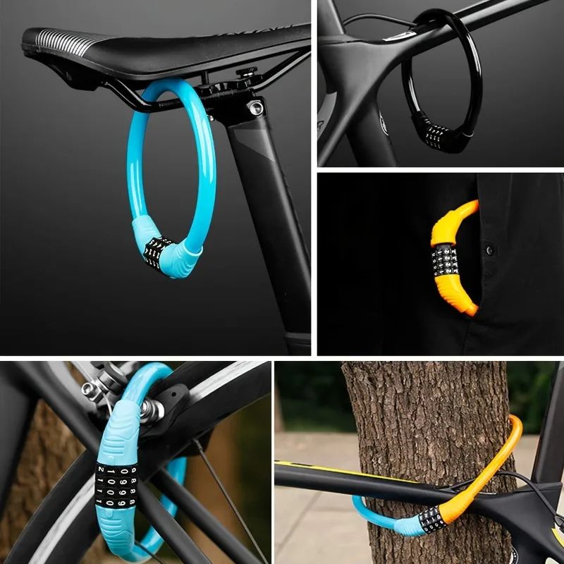 4 Digit Combination Bicycle Cable Lock 4