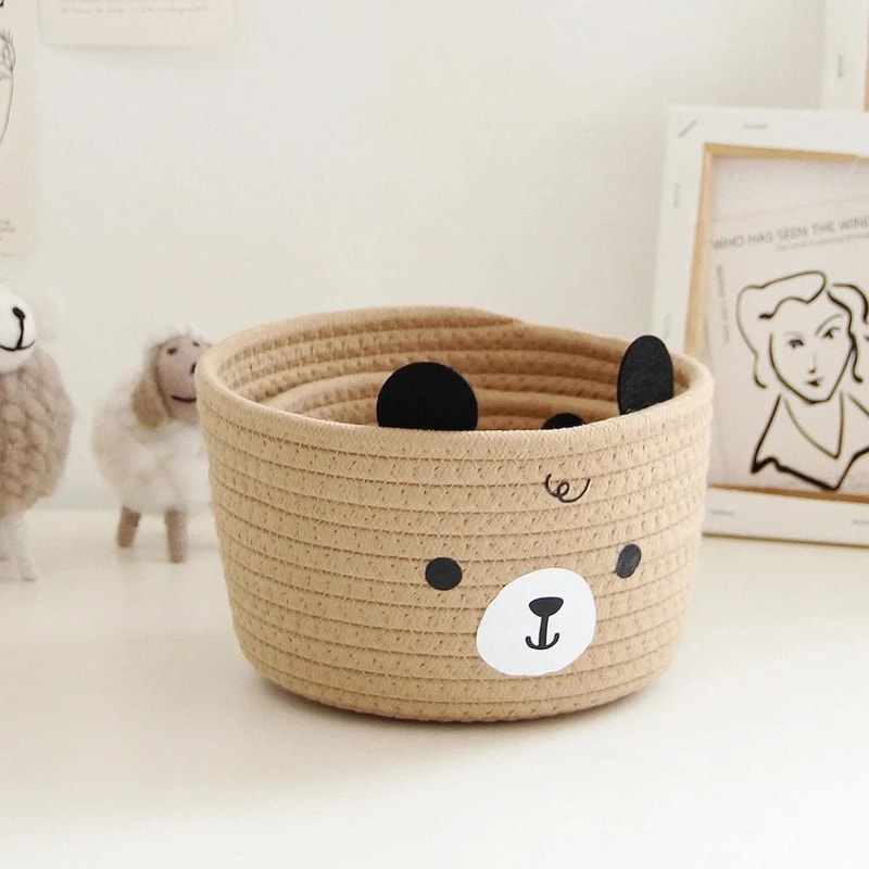 Cute Rattan Woven Storage Basket 1